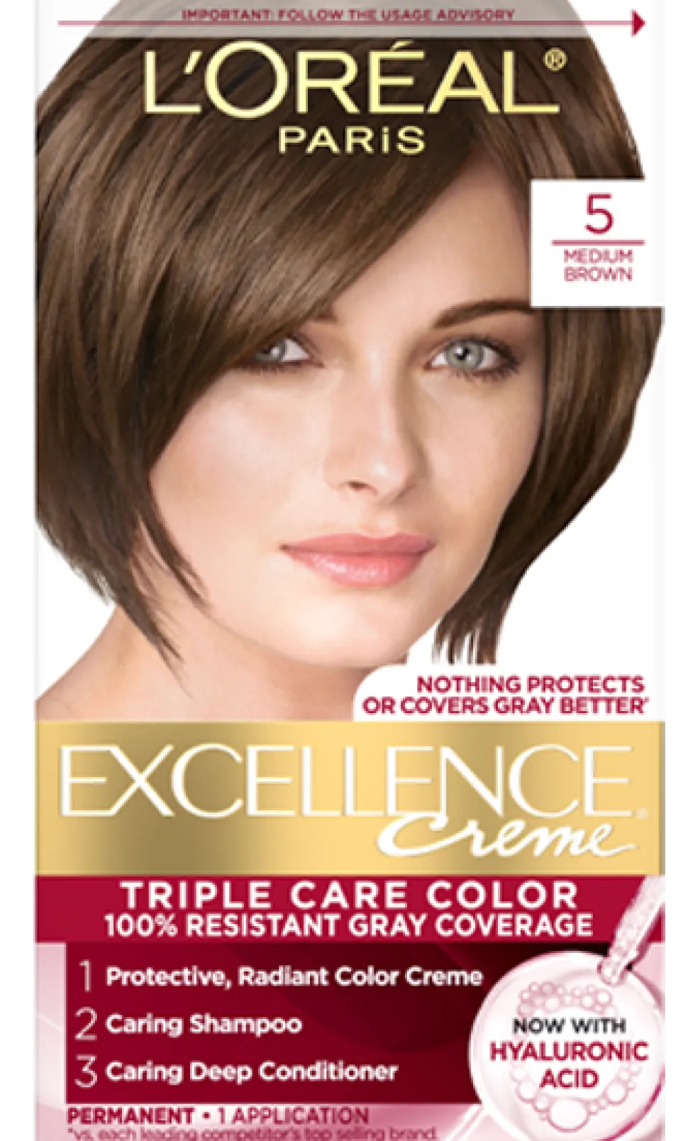 Crème Triple Care Permanent Hair Color for 100% Gray Hair Coverage