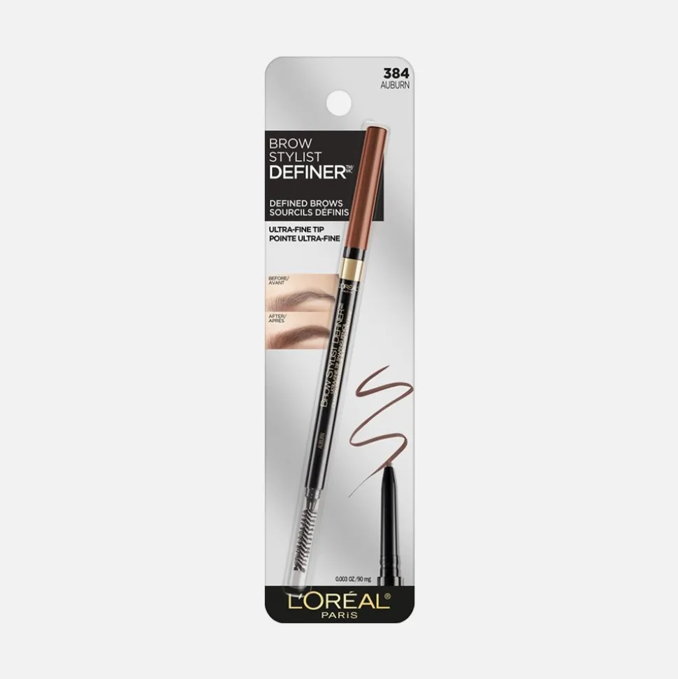 Definer Mechanical Waterproof Ultra-Fine Tip Eyebrow Pencil with Spoolie Brush