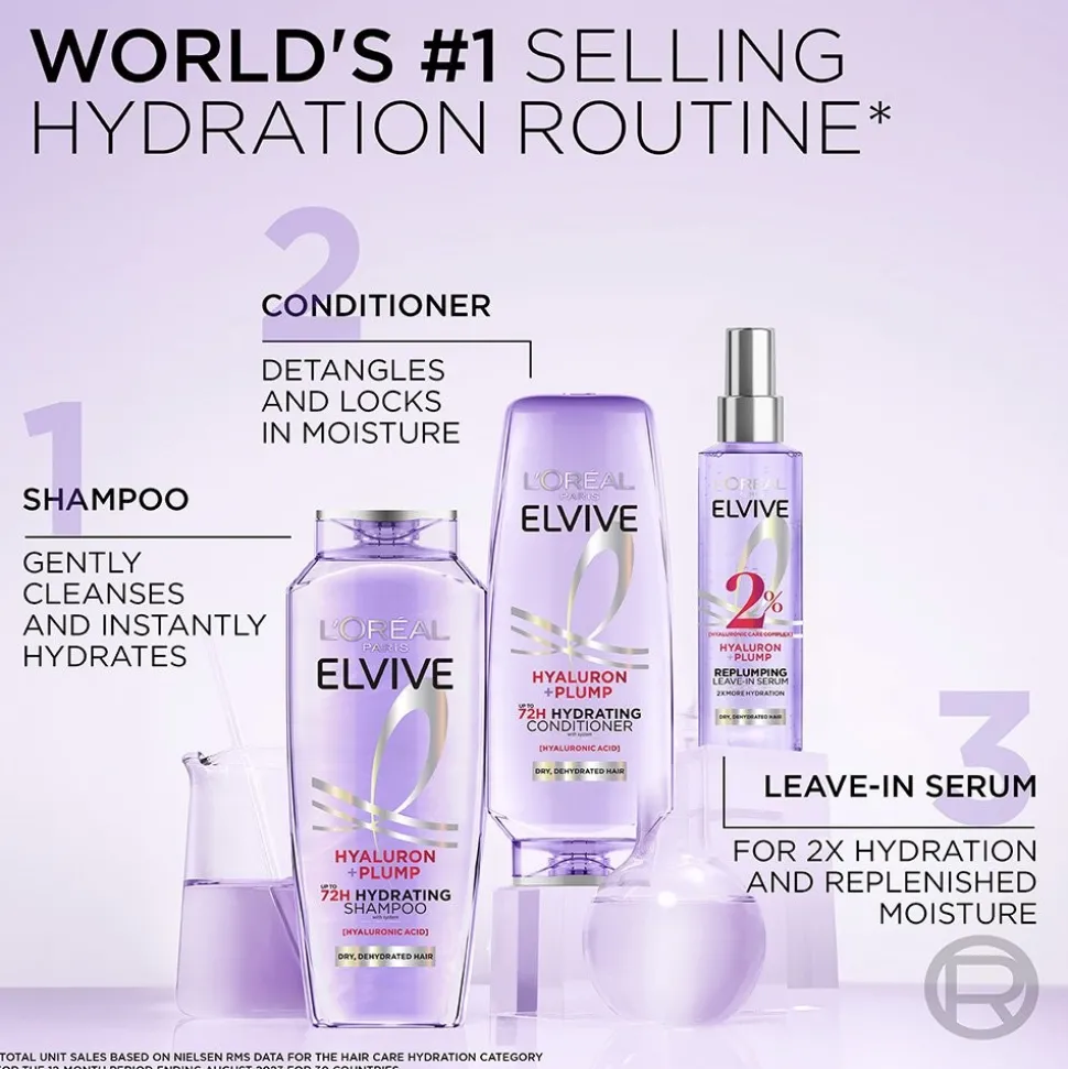 Hyaluron + Plump Hydrating Shampoo & Conditioner for Dry Hair