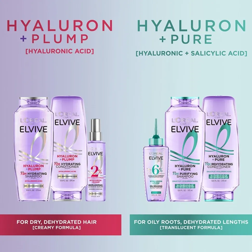 Hyaluron Pure 72H Rehydrating Conditioner, Oily Hair