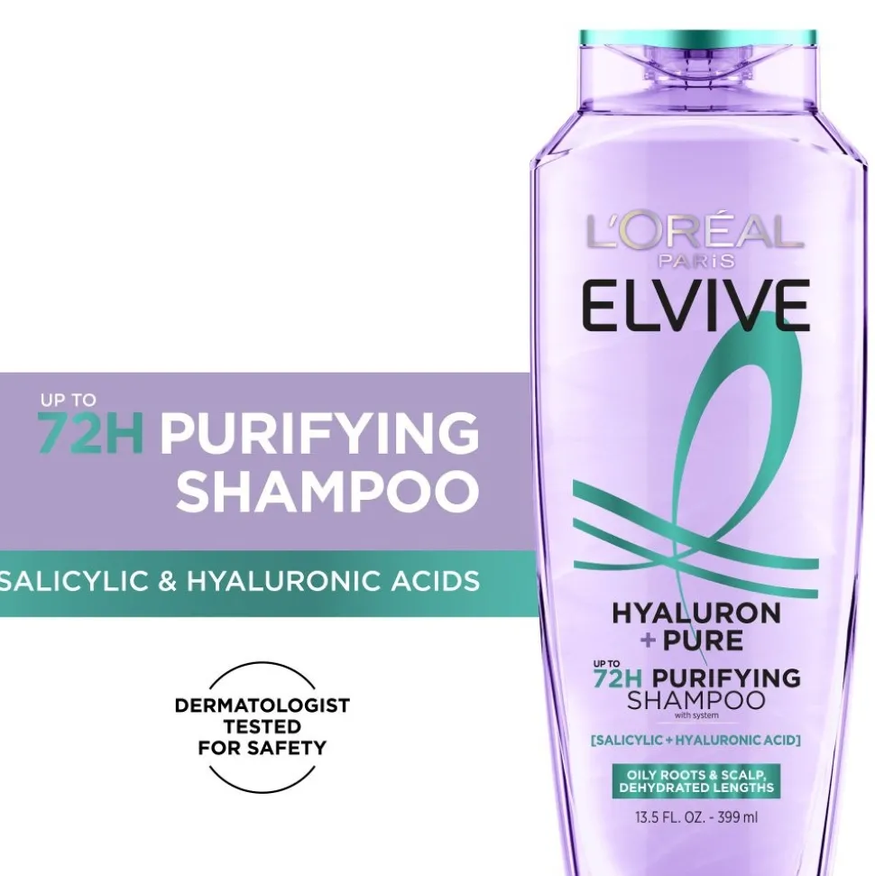 Hyaluron + Pure Purifying Shampoo for Oily Hair